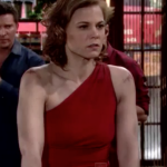 The Young and the Restless Style Get Phyllis Newman's Red One Shoulder Dress For Less - Gina Tognoni's Style 1